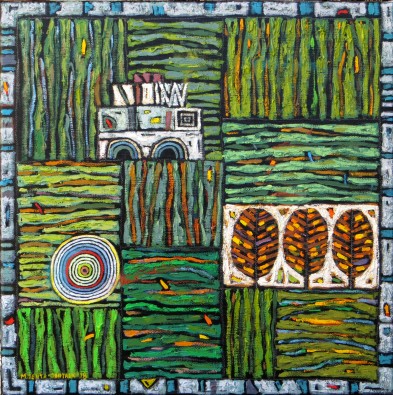 Der Palast im grünem Landschaft