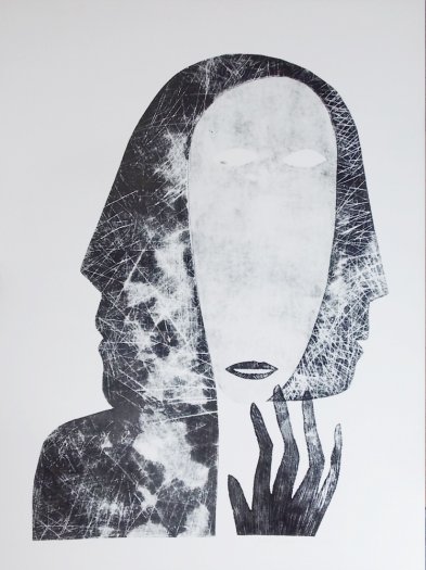 Aus dem Zyklus: Doppelporträt , Grafik Nr 9